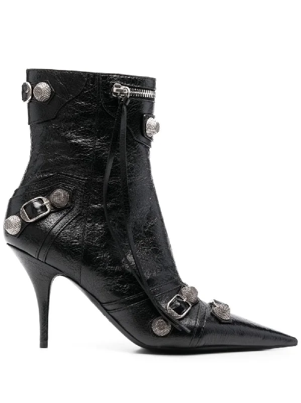Balenciaga Women's Boots Monochromatic Shoe Look  