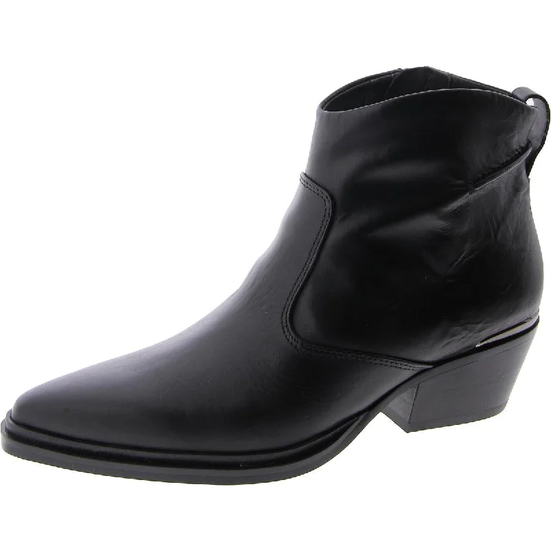 Blake Womens Leather Block Heel Cowboy, Western Boots Upcycled Shoe Look  