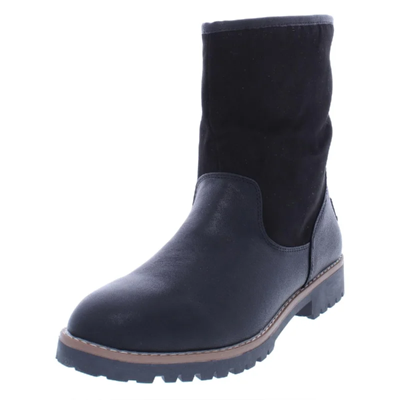 Bosun 2 Womens Faux Suede Mid-Calf Casual Boots Tailored Oxford Style 