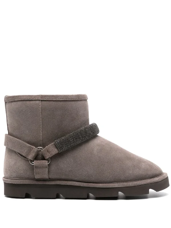 Brunello Cucinelli Women's Boots Minimalist Sneaker Style  