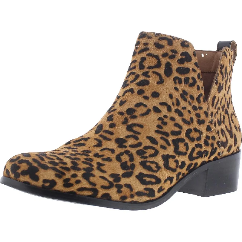 Clara Womens Leather Round Toe Ankle Boots Dressy Chelsea Boot Style 