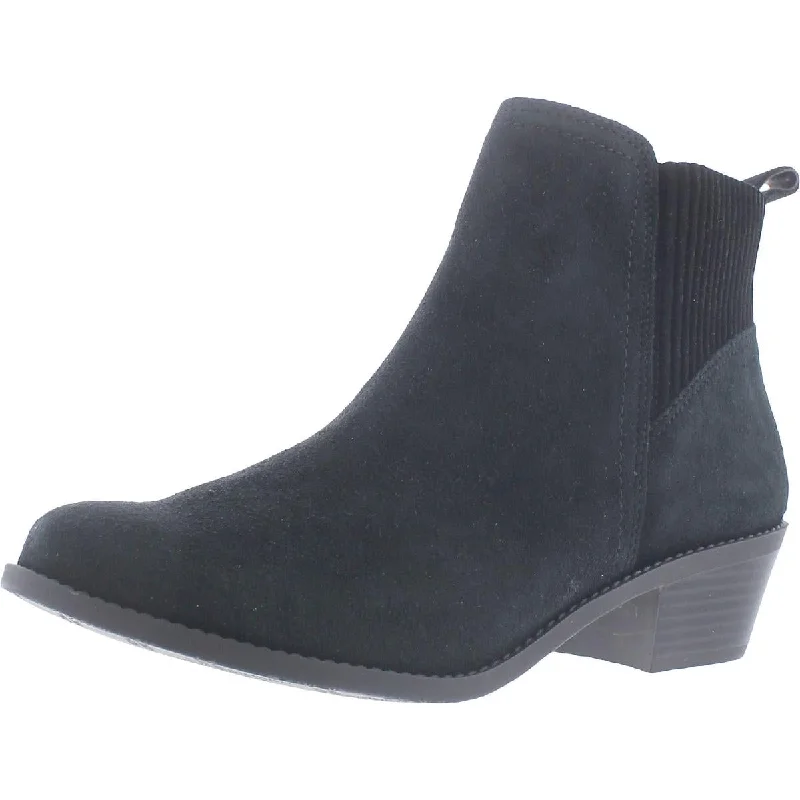 Devon Womens Suede Round Toe Ankle Boots Wingtip Oxford Design 