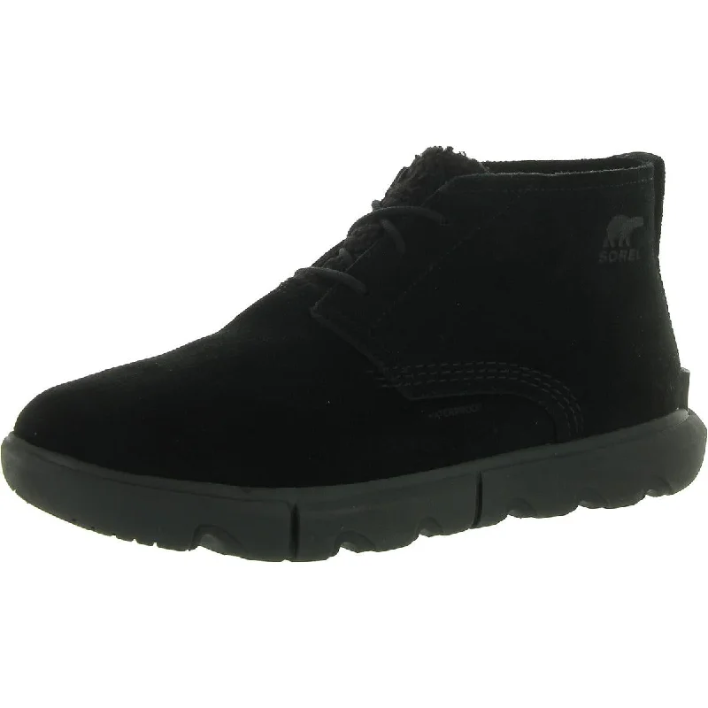EXPLORER NEXT Womens Suede Round toe Booties Retro Basketball Sneaker Design  