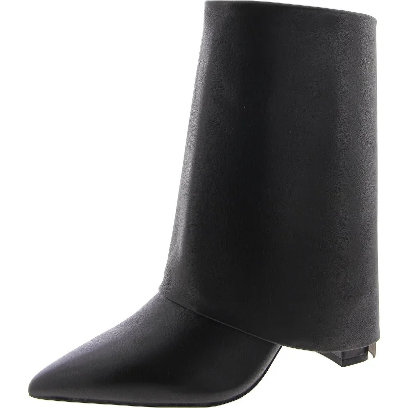 Fallon Womens Leather Pointed Toe Ankle Boots Combat - Inspired Military Boot Look Fallon Womens Leather Pointed Toe Ankle Boots Combat - Inspired Military Boot Look
