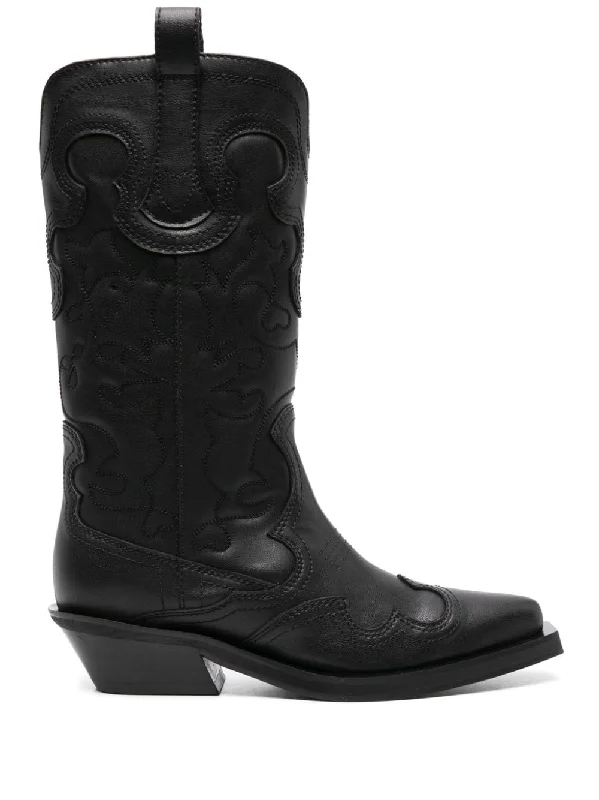 Ganni Women's Boots Zip - Up Boot Style  