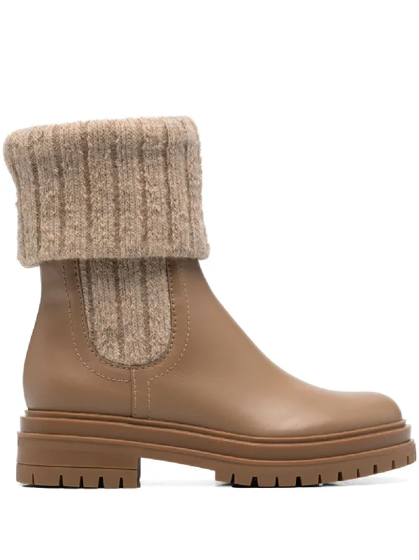 Gianvito Rossi Women's Boots Tailored Oxford Style 