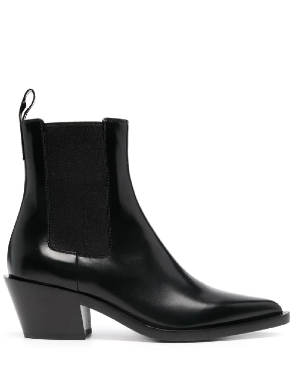 Gianvito Rossi Women's Boots Metallic Trim Shoe Design  