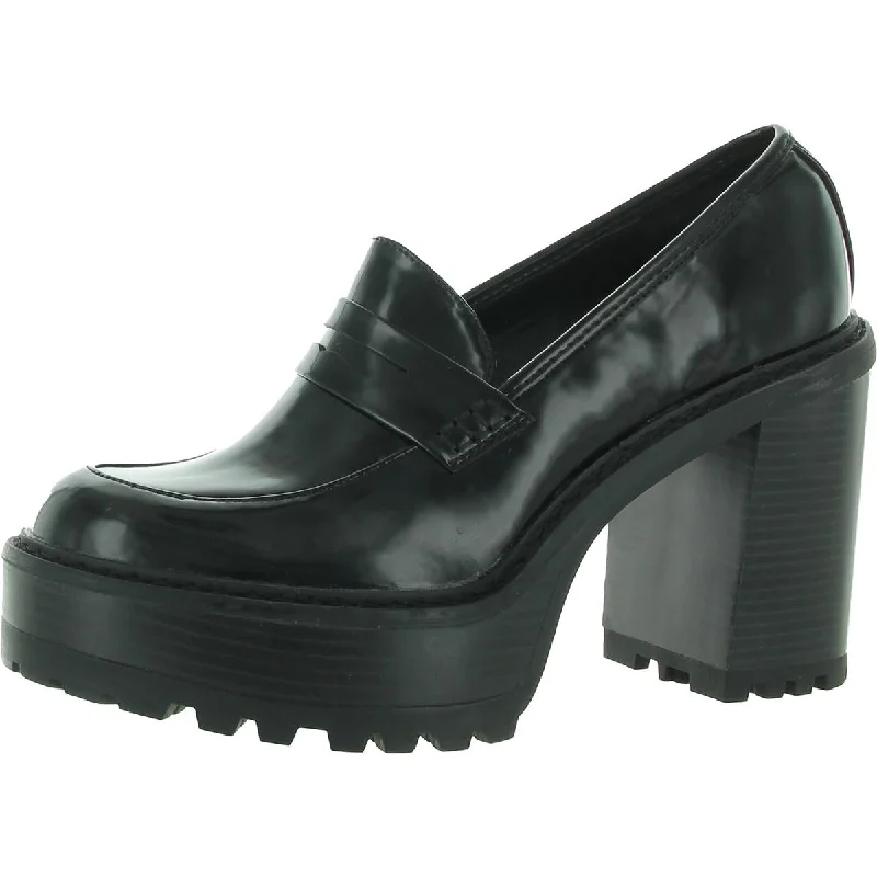 Kimberley Womens Patent Penny Loafer Shooties Vintage Oxford Appeal 