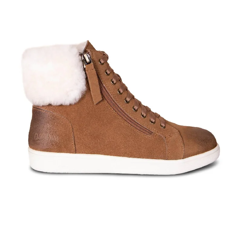 Ladies Chelsea Sneaker In Brown Hiking Boot Durability Style  