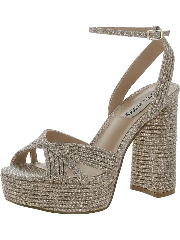 Laurel Womens Peep-Toe Evening Slingback Sandals British Gentleman Oxford Style  