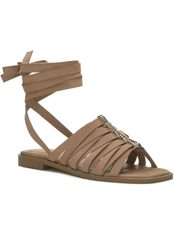 Levelinn Womens Suede Slides Strappy Sandals Leather Driving Shoe Style  