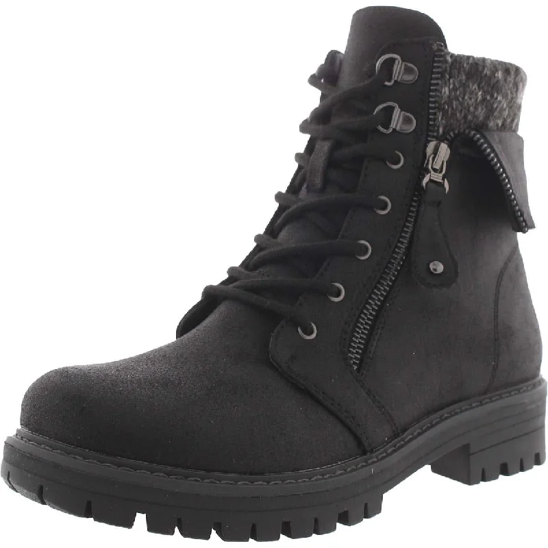 Mandy Womens Lace-Up Lugged Sole Combat & Lace-up Boots Bespoke Shoe Aesthetic 