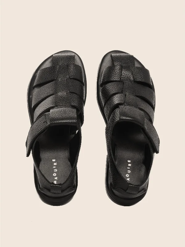 Marta Black Sandal Brogue Oxford Aesthetic 