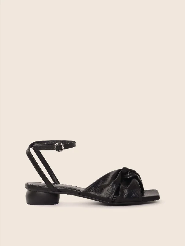 Mataro Black Sandal Bespoke Shoe Aesthetic 