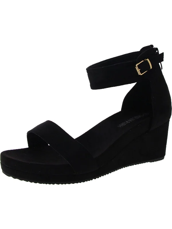 Nini-6 Womens Ankle Strap Open Toe Wedge Sandals Bespoke Shoe Aesthetic 