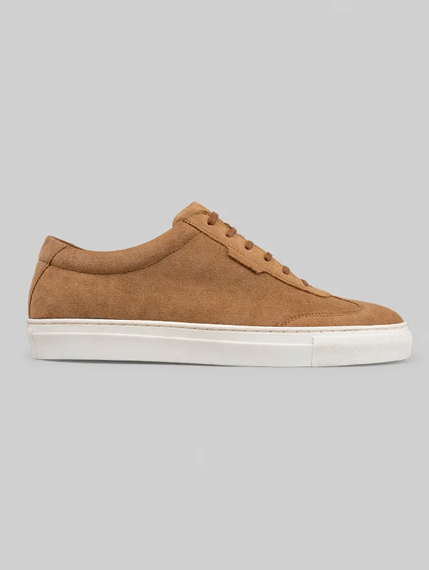Rawls Men Sand Suede Sneakers Tailored Oxford Style 