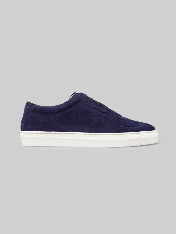 Rawls Men Navy Suede Sneakers Skateboarding Sneaker Style  