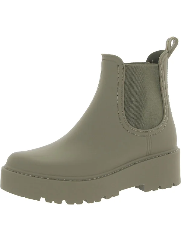Sahara Womens Water Resistant Pull On Chelsea Boots Striped Shoe Style  