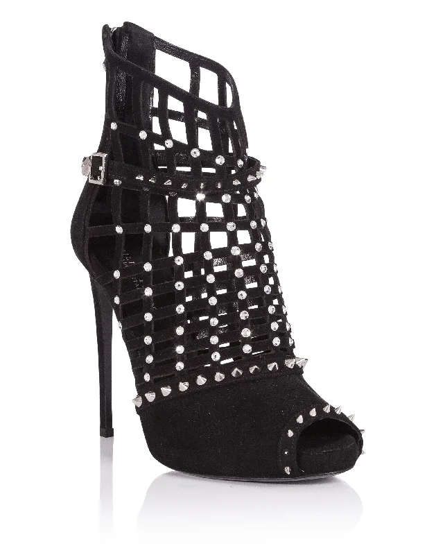 Sandals High Heels "Deep" Hemp - Material Shoe Style  
