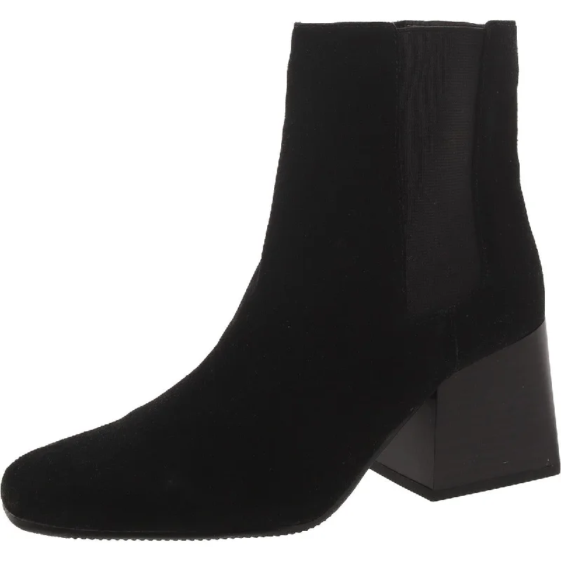 Scarlette Womens Suede Square Toe Ankle Boots Skateboarding Sneaker Style  