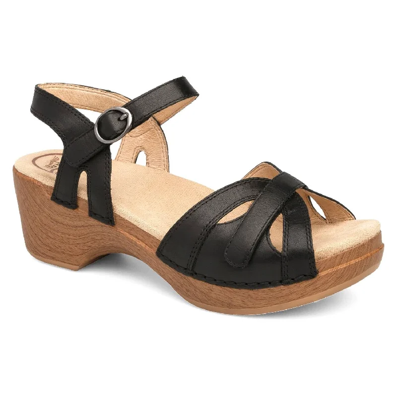 Season Sandal In Black Cowboy Boot Western Style  