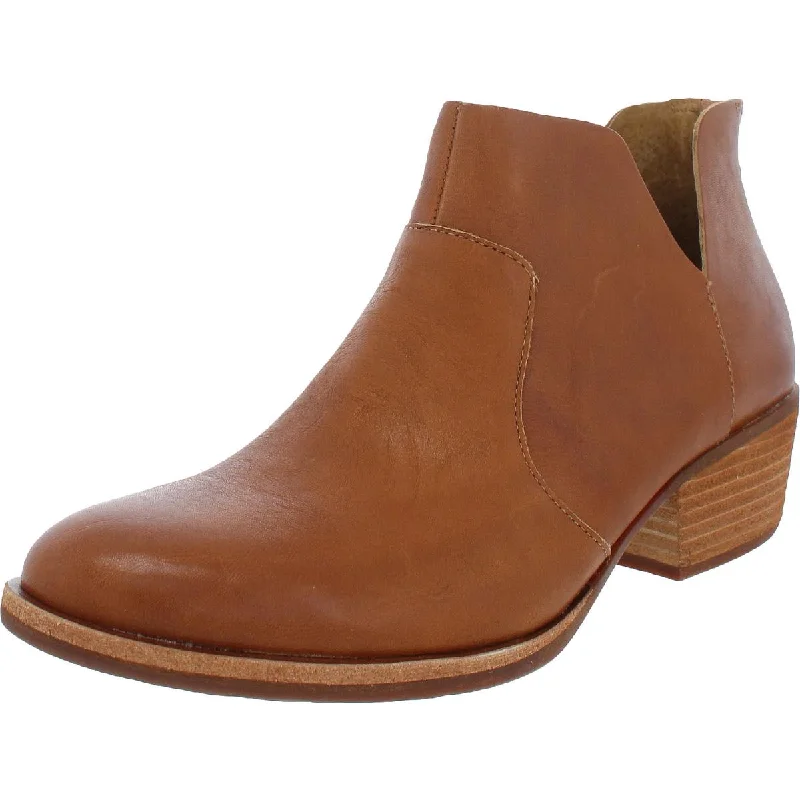 Skye Womens Leather Block Heels Ankle Boots Quick - Dry Hiking Shoe Style   