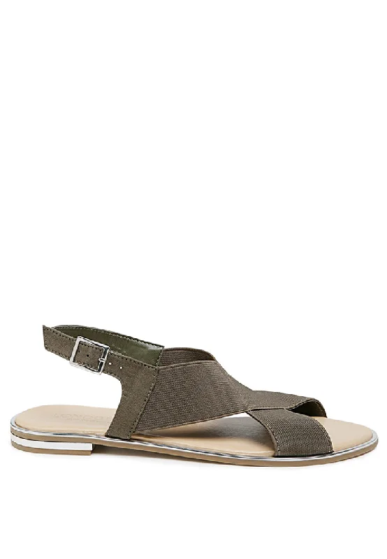 snuggle wide strap flat sandal Paisley Print Shoe Design  