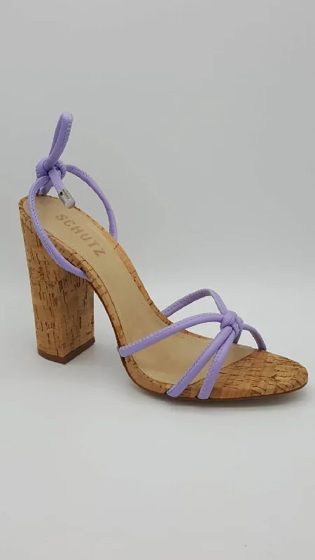 Suzy Sandals In Purple Retro Basketball Sneaker Design  