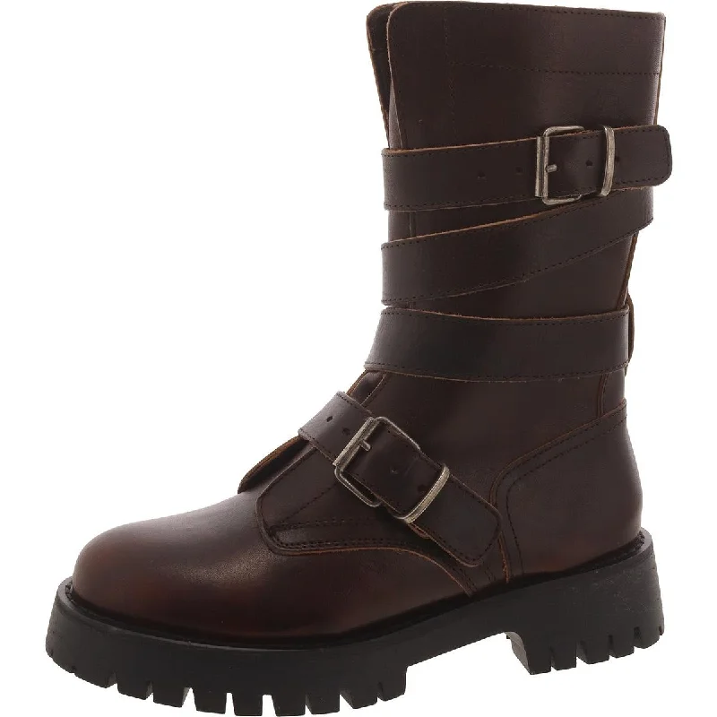 Trenton Womens Leather Lugged Sole Mid-Calf Boots Glow - in - the - Dark Shoe Design Trenton Womens Leather Lugged Sole Mid-Calf Boots Glow - in - the - Dark Shoe Design