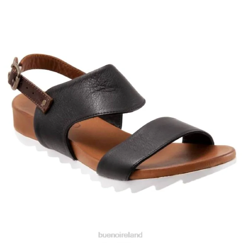 Women’S Fara Sandals In Black Memory - Foam Slipper Look  
