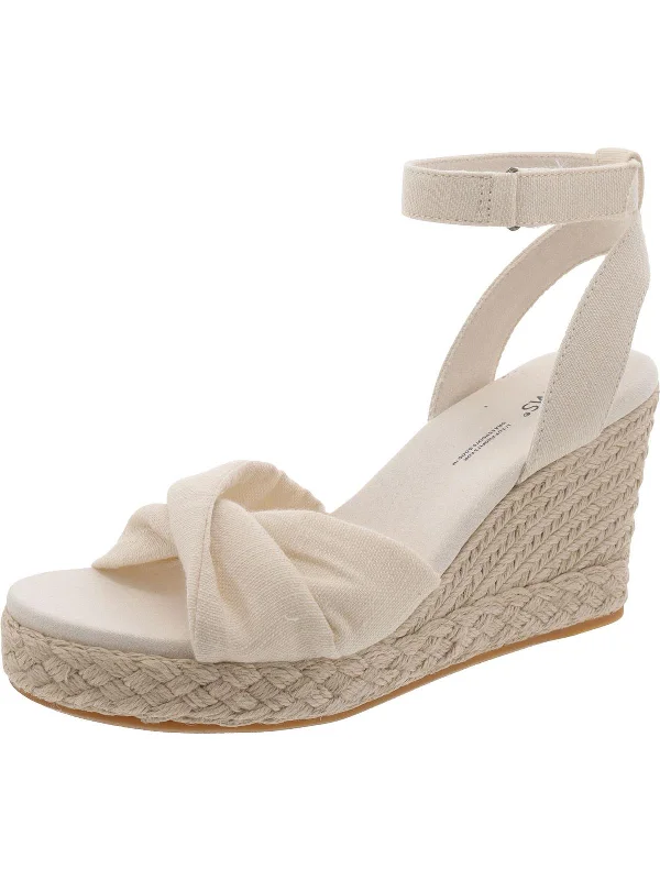 Womens Canvas Wedge Espadrilles Aesthetic  