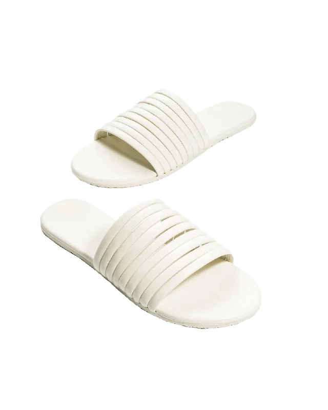 Women's Caro Sandals In Cream Comfortable Derby Style  