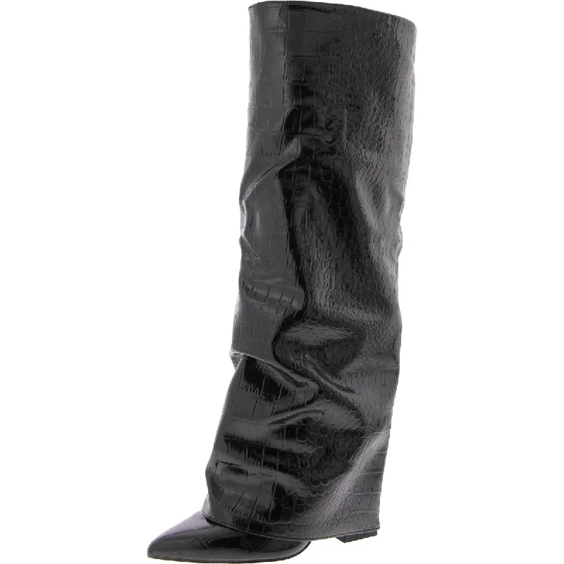 Womens Covered Heel Heels Over-The-Knee Boots Victorian - Era Boot Style  