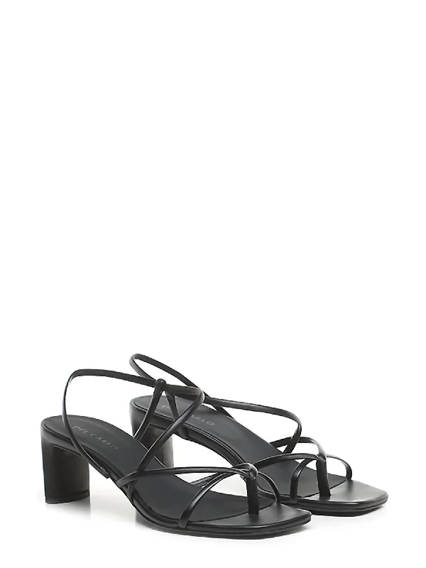Women's Doha Heeled Sandal In Nero Victorian - Era Boot Style  