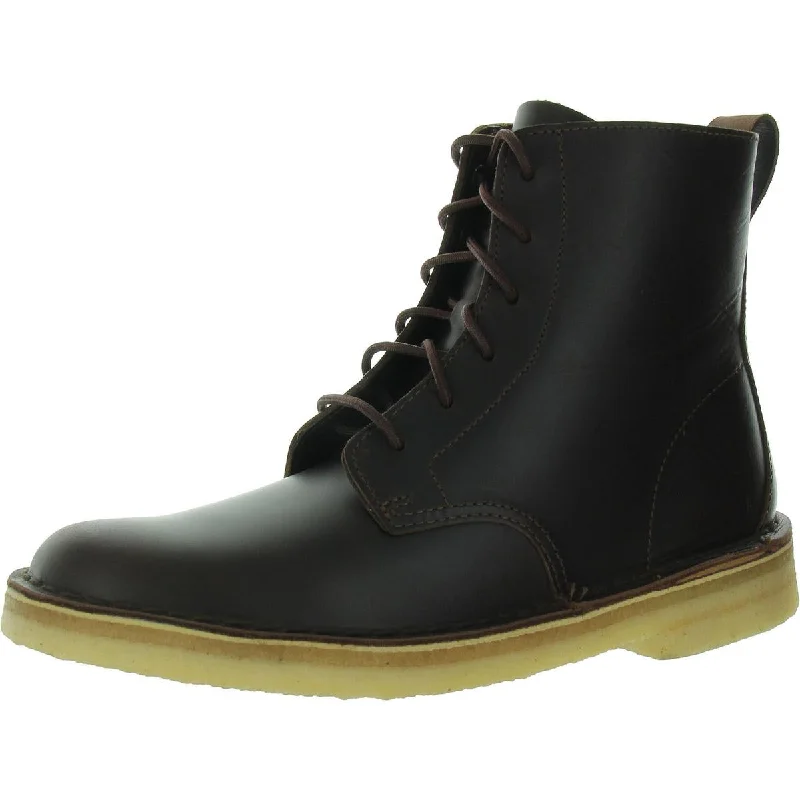 Womens Leather Lace-Up Chukka Boots Waterproof Hiking Boot Design  