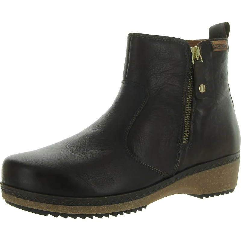 Womens Leather Round toe Ankle Boots Rubber - Sole Plimsoll Look  