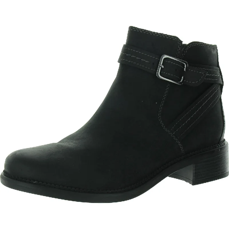 Womens Leather Zipper Ankle Boots Suede Desert Boot 