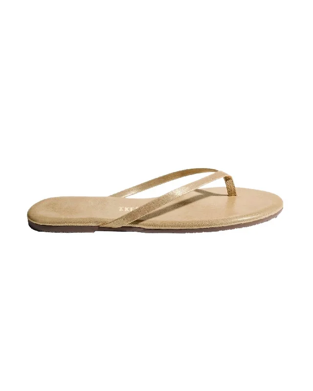 Women's Lily Sandals In Gold Glitter Beaded Moccasin Design 