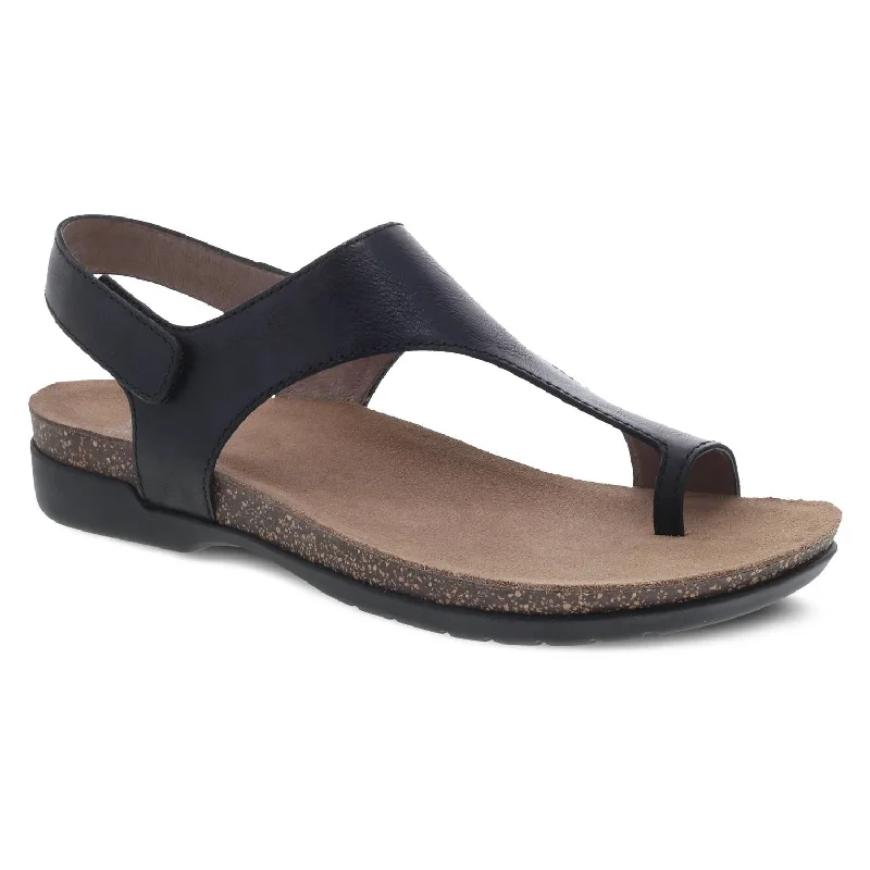 Women's Reece Sandal In Black Business Monk Strap Style  