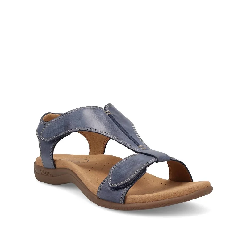 Women's The Show Sandal In Dark Blue Open - Lacing Derby Look  