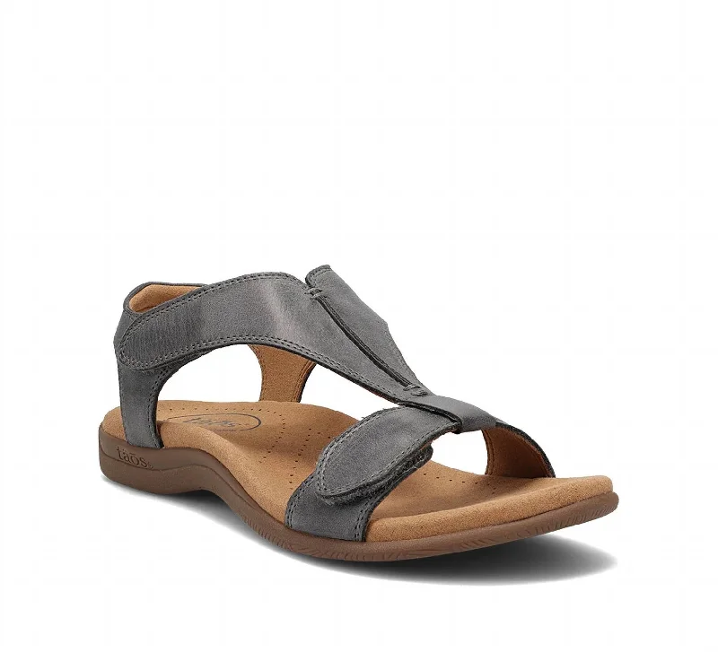 Women's The Show Sandal In Steel Brogue Oxford Aesthetic 