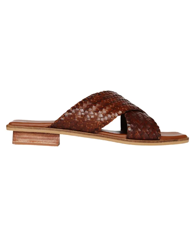 Women's Tosca Slide Sandal In Sienna Cowboy Boot Western Style  