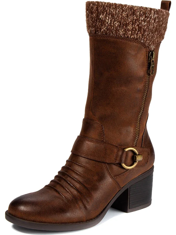 Wylla Womens Casual Round Toe Mid-Calf Boots Quick - Dry Hiking Shoe Style   
